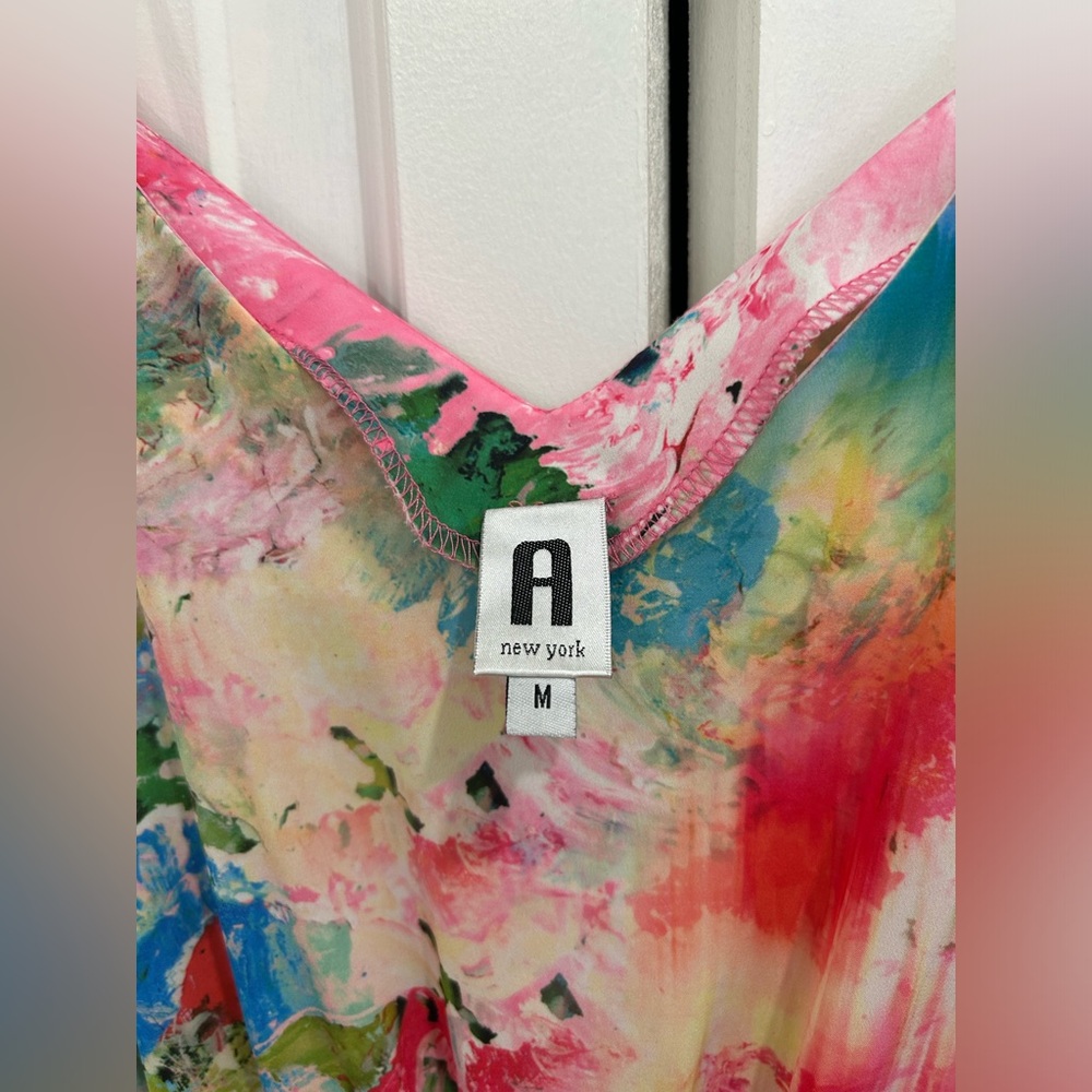 Beautiful Multicolor Spaghetti Strap Mini Dress - image 3